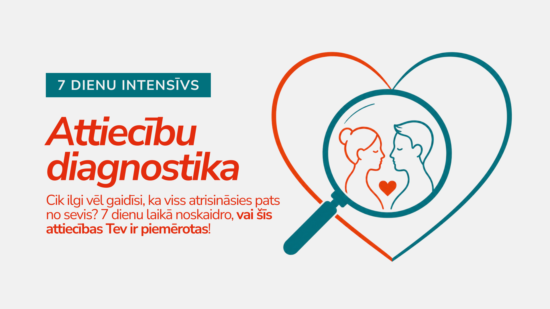 Attiecību diagnostika: 7 dienu intensīvs